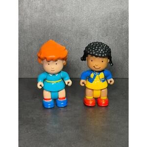 PBS Caillou Rosie and Clementine Figures 2.75” Poseable Toy Figure